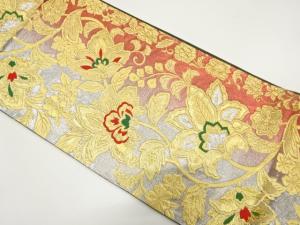 千地泰弘　唐花模様織り出し　振袖用袋帯